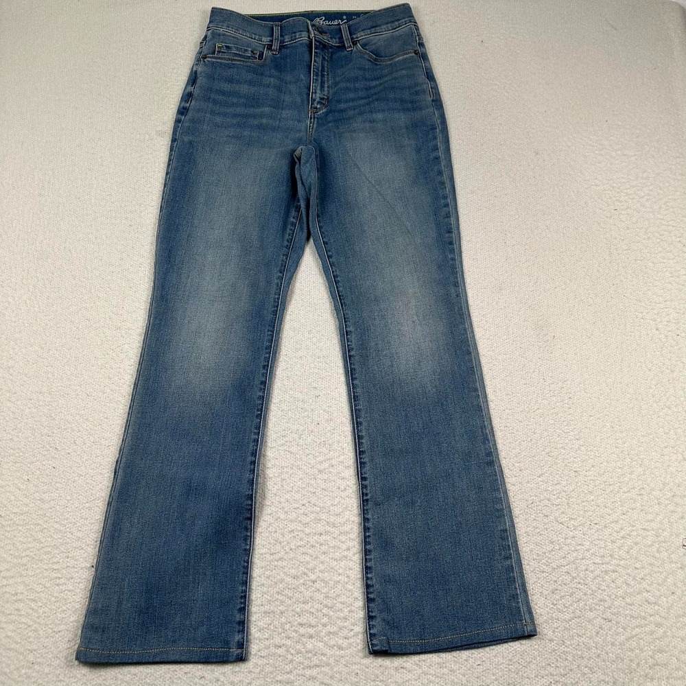Eddie Bauer Travex Jean Women 6 Curvy Fit High Rise Bootcut Western Stretch Blue